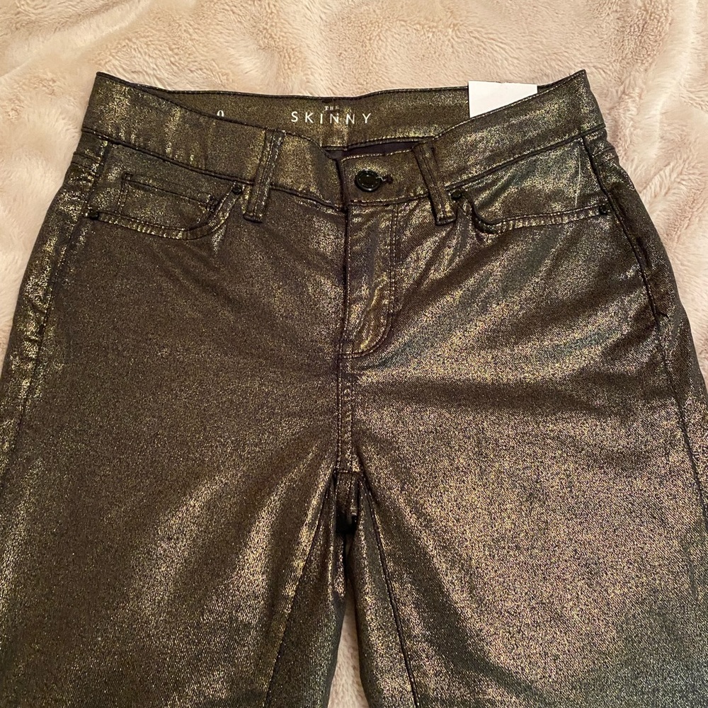 SOLD DO NOT BUY White House black market metallic skinny jeans
